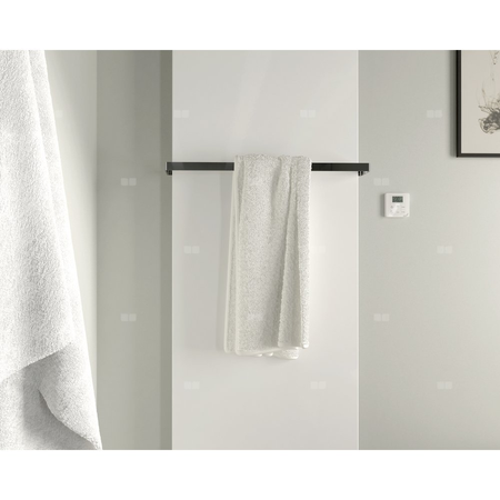 Grzejnik Zehnder Fina Lean Bar FIF-180-050, kolor (Code0550) Black Quartz, typ złącza Code S034, konsole ścienne Fina