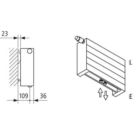 Grzejnik płytowy typ 22 KERMI V-HHV, z osłonami wym. 350 x 1900 mm, kolor biały, moc 2447 W