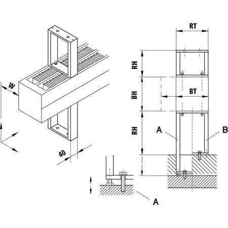 Kermi Bankkonsole Konvektor Typ54/55 L= 253 H =250, weiß