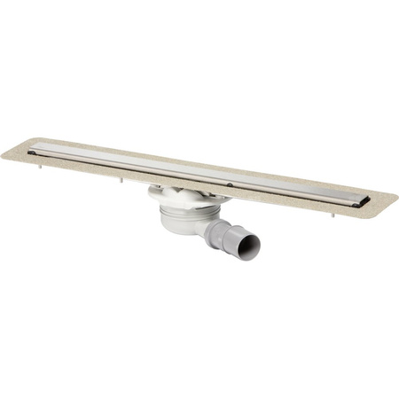 Odpływ prysznicowy prostokątny VIEGA 498275, 750 x 150 x 121 mm, z kratką, dł: 670 mm, szer: 50 mm, z syfonem