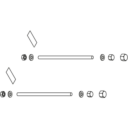 Zestaw mocujący do konsoli konw. wys. 210mm