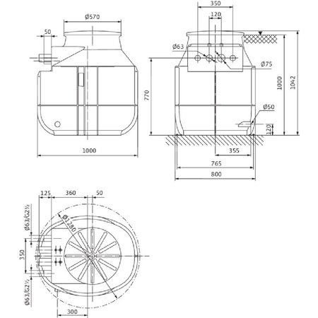 Pompa do ścieków WILO DrainLift WS 50 Hz / 4.2m³/h / 0.82W