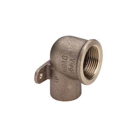 Kolano 90' VIEGA 94472G jednoczęściowy, brąz / brąz, 18 mm x 1/2'' (lw x gw), (głębokość: 8 mm)