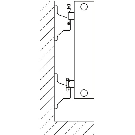 Ściana grzewcza Kermi Heizwand HHN Typ20 BH1120x72x500mm QN835, weiß, 6bar, o. Abd, AB 12