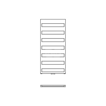 Grzejnik drabinkowy KERMI Casteo BH, wym. 1806 x 500 mm, kolor srebrny, moc 750W