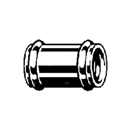 Mufa VIEGA 3895 jednoczęściowy, mosiądz (chromowanie) (stan surowy), DN 28 (zw x zz)