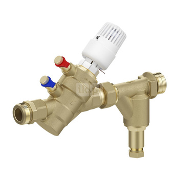 Zawór regulacyjny COMAP Nexus Vivax T-TF Mosiądz PN25, pol. Gwint zewnętrzny 3/4'' DN 20S, natężenie przepływu 0.882m3/h od -20'C do 120'C, niezależny od ciśnienia