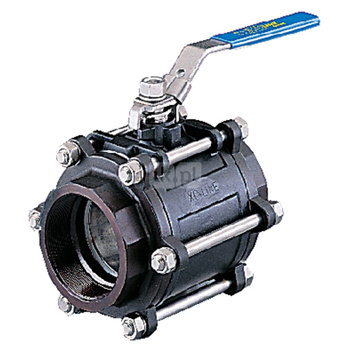 Zawór odcinający kulowy z napędem ręcznym, przyłącza: gwint wewnętrzny, korpus trzyczęściowy, typ X3444, Pnom 6,3 MPa, 1/2"