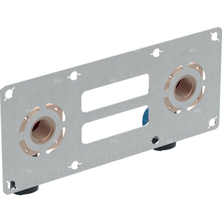 Zestaw kolanek przyłączeniowych Geberit FlowFit 90 st. podwójnych: Materiał=Brąz bezołowiowy (CuSn4Zn2PS), d=20mm, Rp=1/2 ", L1=5.2cm, AD=15cm