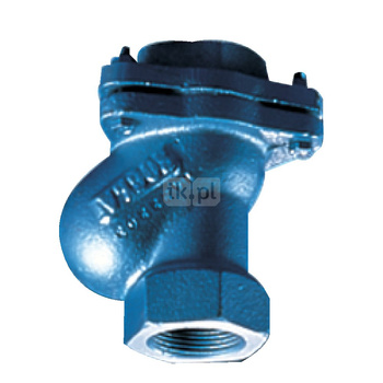 Zawór zwrotny gwintowany wew., zamknięcie kulowe, typ 50, Pnom 1,0 MPa, 1 1/2"