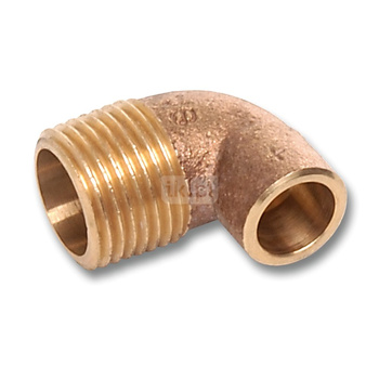 Kolano 90' SANHA 4092G, miedź, 35 mm x 1 1/4'' (lut wewnętrzny x GZ)