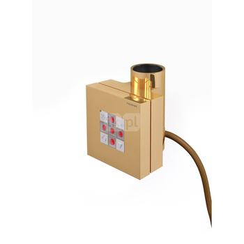 Grzałka TERMA KTX 2, 300W \ Tuba, Gold GPO, kabel spiralny z wtyczką [złocisty, 2,5m, logo Terma, in