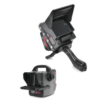 System kamery SeeSnake Compact2 z cyfrowym monitorem rejestrującym CS6x VERSA, 1 akumulatorem 18V 4,0 Ah i 1 ładowarką