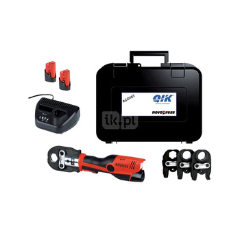 Zaciskarka Aku QIK-Novopress 103 BT + szczęki V 15,18,22,28 + dodatkowy akumulator