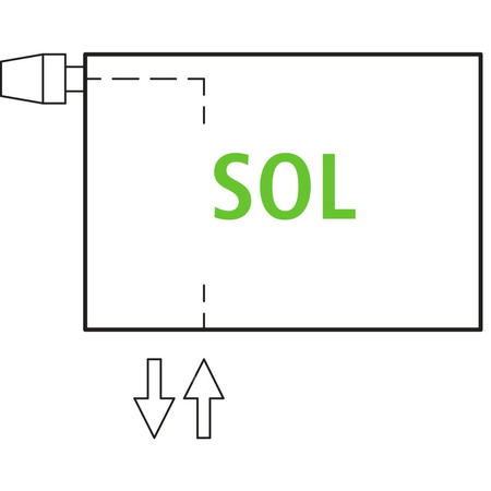 Grzejnik płytowy typ 22 KERMI V-HHV, z osłonami wym. 840 x 2400 mm, kolor biały, moc 4817 W