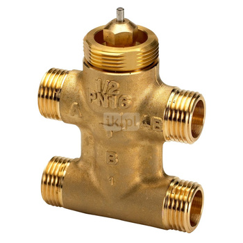 Zawór regulacyjny VZL 4 PN16 15/0,4 4-drogowy, grzybkowy, króćce gładkie