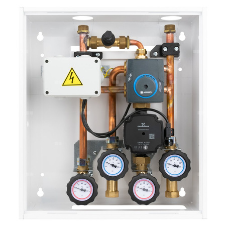Grupa pompowa AFRISO PrimoBox ACB 910 GZ x GW 3/4'' x 3/4'', z zaworem mieszającym, z siłownikiem arm 141 proclick