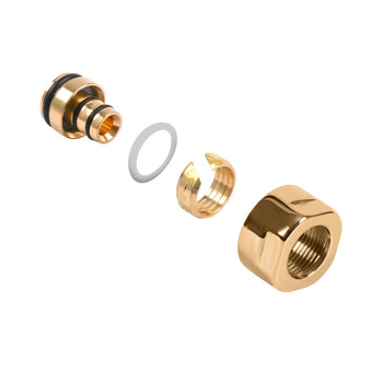 Adapter na alupex CYLINDER, GW 24-19-fi16x2, złoty (A58502H)