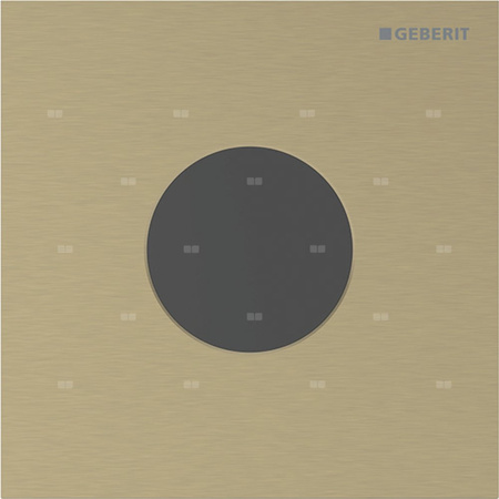 Płyta przykrywająca Geberit typ 40, okrągła: W kolorze mosiądzu / Szczotkowany, powlekany easy-to-clean