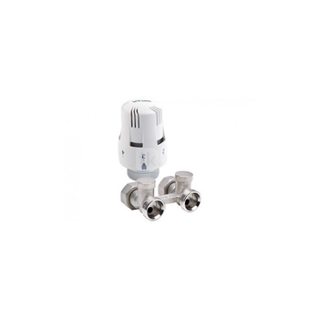 Zestaw przyłączeniowy grzejnikowy dwururowy VALVEX THERMO 3/4'' x 3/4'', zawór prosty przystosowany termostatycznie