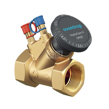 HydroCom V PN16 DN25, Rp1 GW, 2xHydroport, zawór regulacyjny