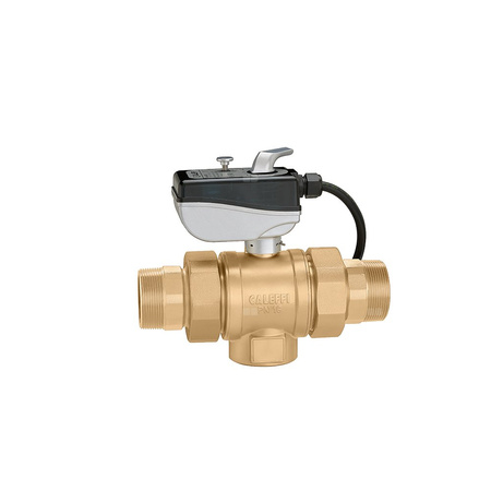 Trójdrożny zawór kulowy z napędem, typ "T" 11/2"24V