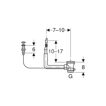 Zdalne uruchamianie Geberit z cięgłem, powierzdnia/model: polerowany