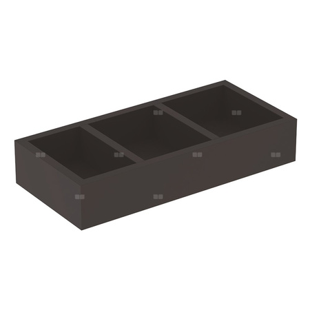 Geberit Smyle Square Wkład do szuflady, podział w kształcie litery H, do szuflady górnej, B32.3cm, H5.9cm, T15cm, lava