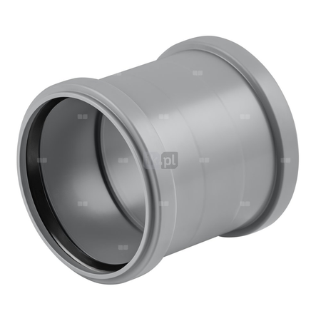 Złączka dwukielichowa MAGNAPLAST HT PLUS HTMM, PP (szary), DN 40 (ww x ww), do kanalizacji