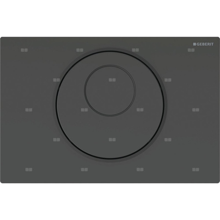 Elektroniczny zestaw uruchamiający WC Geberit, IR, Sigma10, 12cm, stal nierdz., czarny