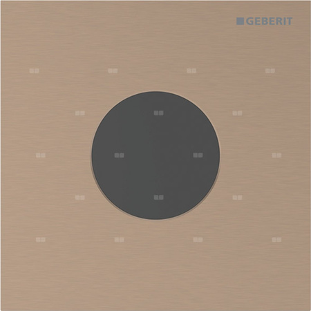 Płyta przykrywająca Geberit typ 40, okrągła: Czerwone złoto / Szczotkowany, powlekany easy-to-clean