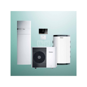 Pakiet Systemowy OZE - Pompa ciepła powietrzna powietrze-woda monoblok VAILLANT VWL 55/6A aroTHERM plus 5.4kW 400V + Centrala grzewcza uniTOWER VIH QW 190/6E + Regulator sensoCOMFORT VRC 720 + Zasobnik buforowy VP RW 45/2B