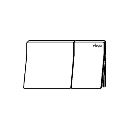 Przycisk do WC ekspozycyjny Prevista Visign for More 200 nr wzoru 8620.19 płytka maskująca: tworz. szt. czarny klawisz: metal miedziany/złoty matowy