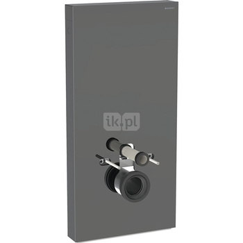 Moduł sanitarny do WC wiszącego GEBERIT Monolith Plus, 1010 mm x 480 mm x 106 mm, front: lava, bok: czarny