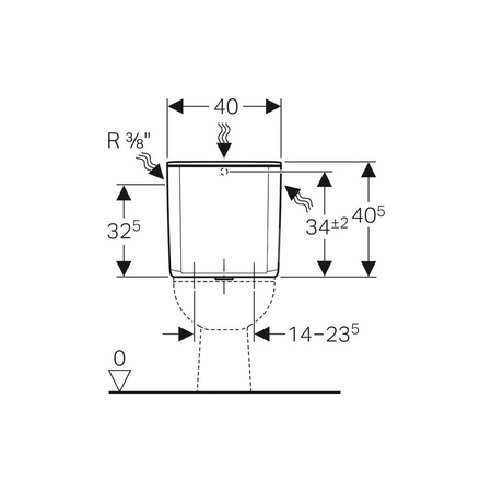 Łożysko dźwigni Geberit do spłuczki natynkowej AP128