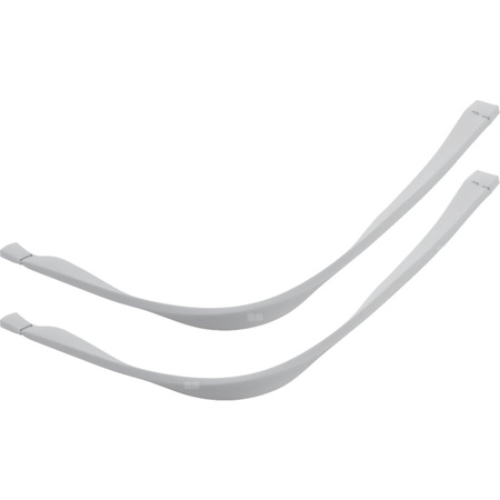 Zestaw pasków antypoślizgowych do Geberit AquaClean 8000plus / 8000 (2 szt.): Biały-alpin