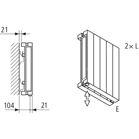 Grzejnik płytowy typ 20 KERMI HVN wym. 2200 x 1050 mm, kolor biały, moc 3509 W