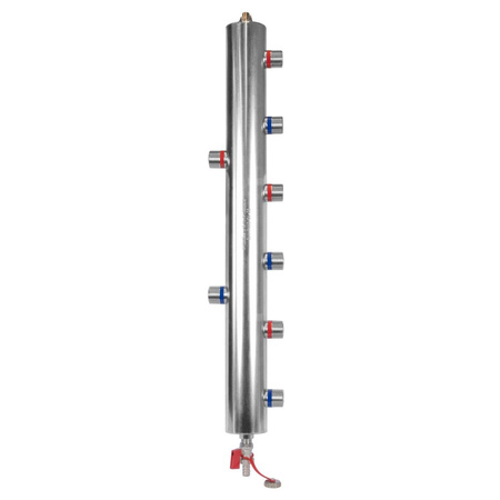 Rozdzielacz do instalacji c.o. AFRISO BLH 890 GZ 1'', 3-obieg. GW 1/2'', max. 70 kW