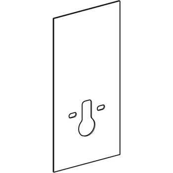 Okładzina przednia do modułu sanitarnego Geberit Monolith do wiszącej miski WC, 101 cm, szerokość mocowania WC 18 i 23 cm: Biały / Szkło