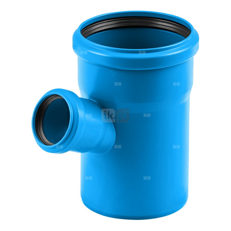 Trójnik MAGNAPLAST Ultra dB UDBEA 45' PP-m DN 110 x DN 75 x DN 110 (ww x ww x wz), kolor niebieski