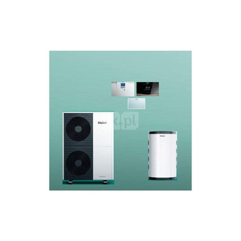 Pakiet Systemowy OZE - Pompa ciepła powietrzna powietrze-woda monoblok VAILLANT VWL 125/6A aroTHERM plus 12.2kW 400V + Regulator sensoCOMFORT VRC 720 + Zasobnik buforowy VPS R 100/1M + Moduł sterowania VWZ AI
