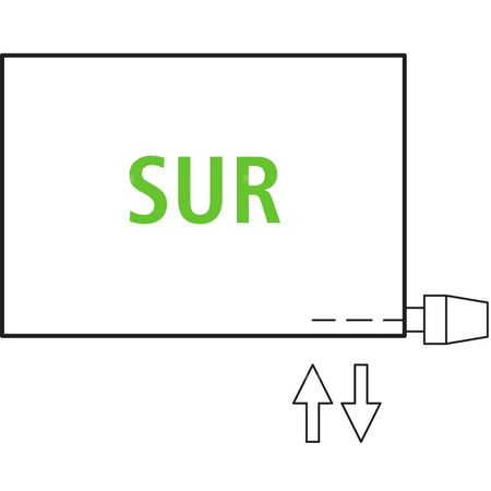 Grzejnik płytowy typ 21 KERMI V-HHV QN4777(R), bez osłony wym. 700 x 3600 mm, kolor biały, moc 4777 W