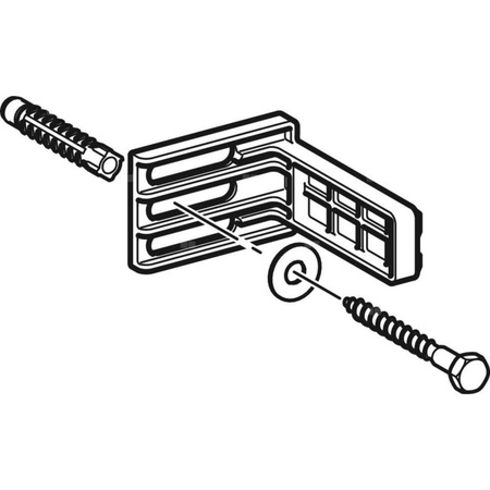 Kątownik montażowy Geberit 8 cm