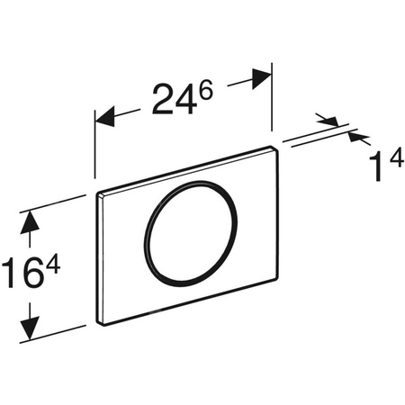 Przycisk uruchamiający Geberit Sigma10, przedni, stal nierdz.-polerowana-szczot., okrągły