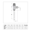 Zawór bezpieczeństwa temperaturowo-ciśnieniowy 3/4" GZ x O 14 4 bar