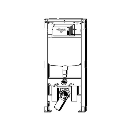 Stelaż podtynkowy do WC VIEGA 8523, 1140x500x80mm