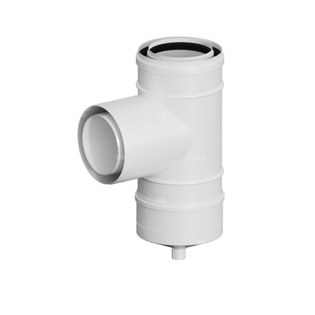 PP-PP trójnik rewizyjny DN110/160mm z uszczelką [EPDM]