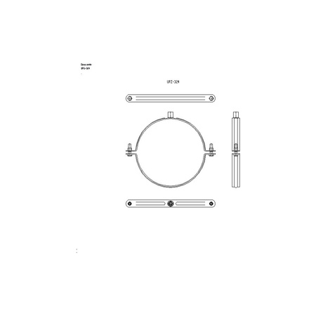 Obejma EXPERT 324 (322-332mm) BK