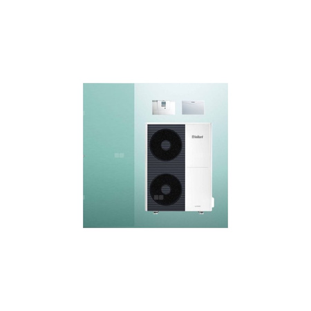 Pakiet Systemowy OZE - Pompa ciepła powietrzna powietrze-woda monoblok VAILLANT VWL 125/6A aroTHERM plus 12.2 kW 400 V + Moduł sterowania VWZ AI + Moduł kaskadowy VR 32B