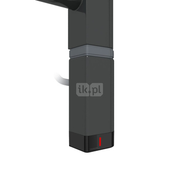 Grzałka TERMA One D30x40 Prawy, 600W \ Tuba, RAL 9005 Soft, kabel prosty bez wtyczki z maskownicą [c